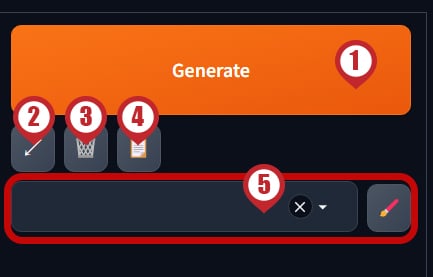 Image of generated button area