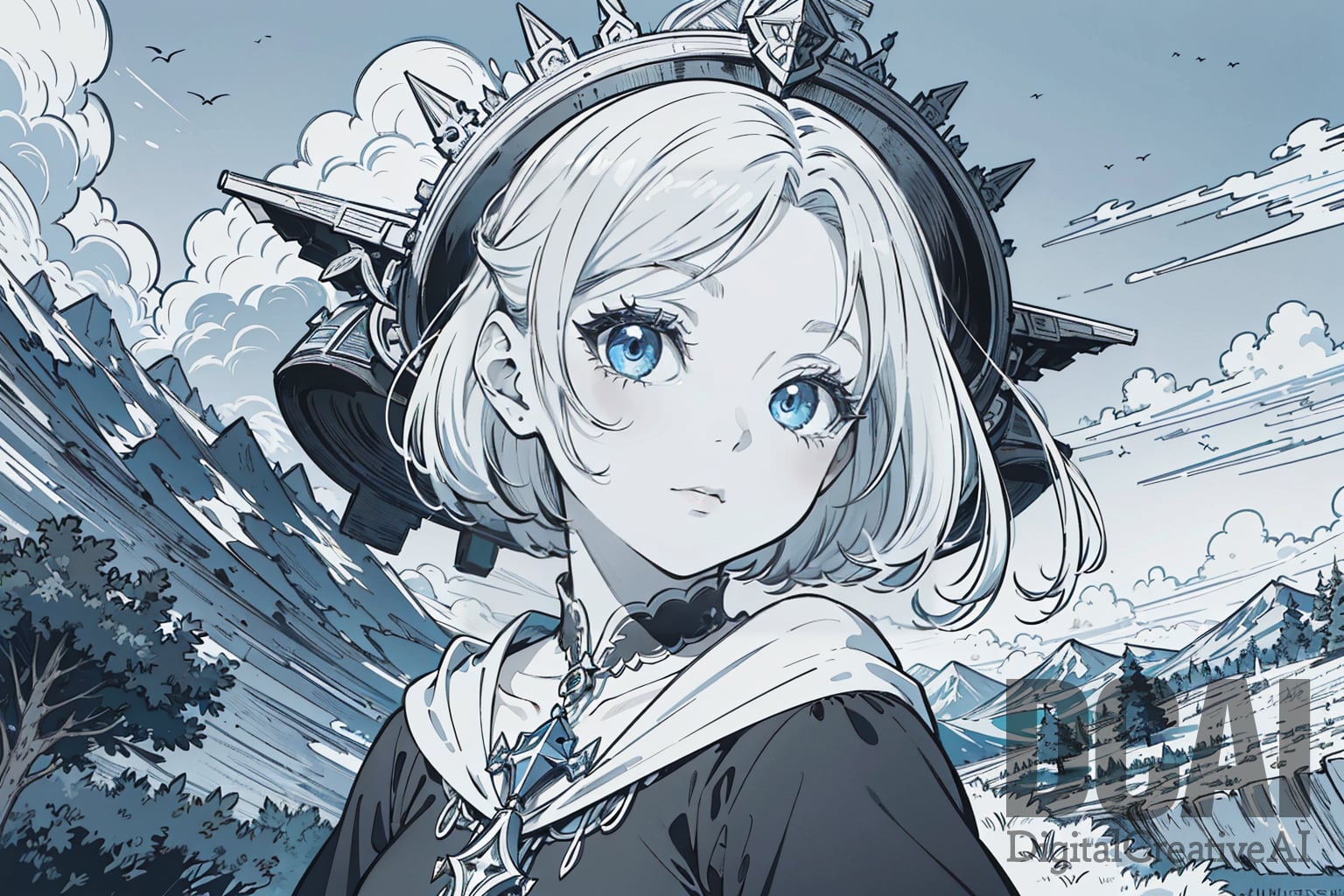 Anime Lineart / Manga-likeのサンプル画像