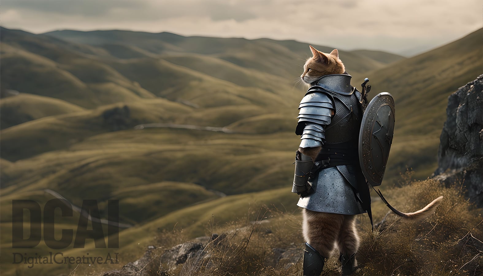 Sample images of illustration style cinematic film still