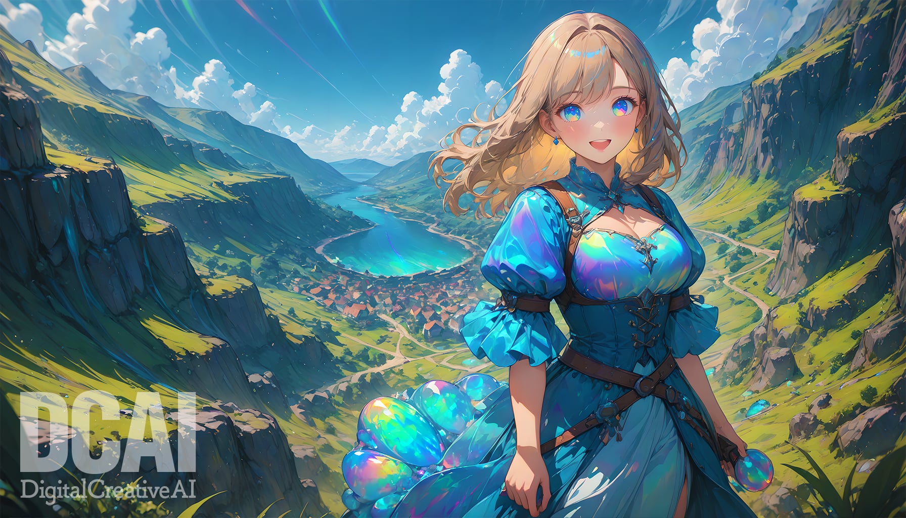 Sample image of IOS_Iridescent opal style