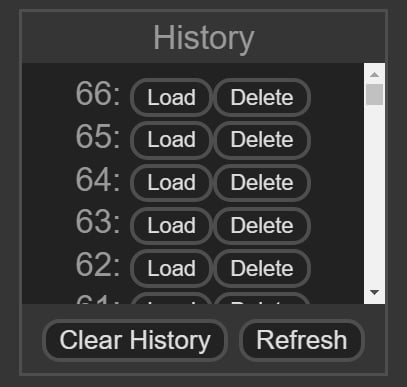 View Menu History