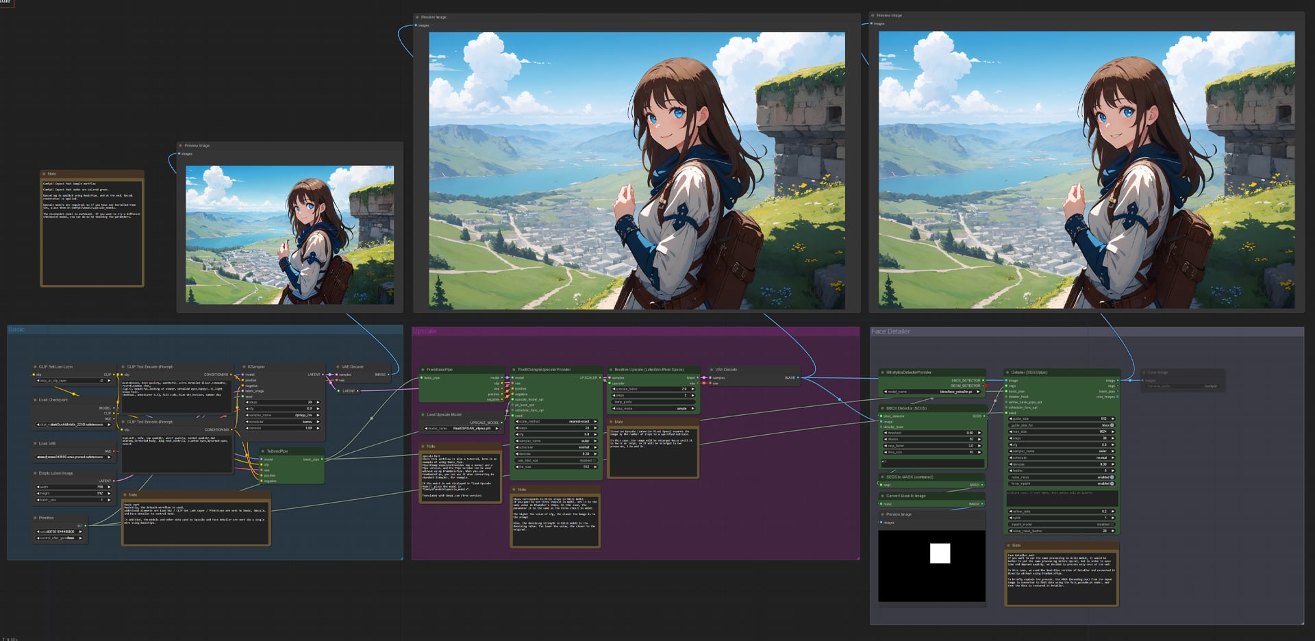 ComfyUI Impact Pack Sample Workflow