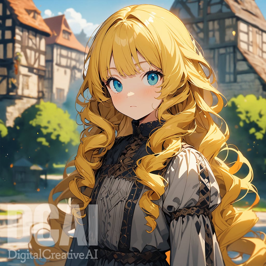 corkscrew curly hairのサンプル