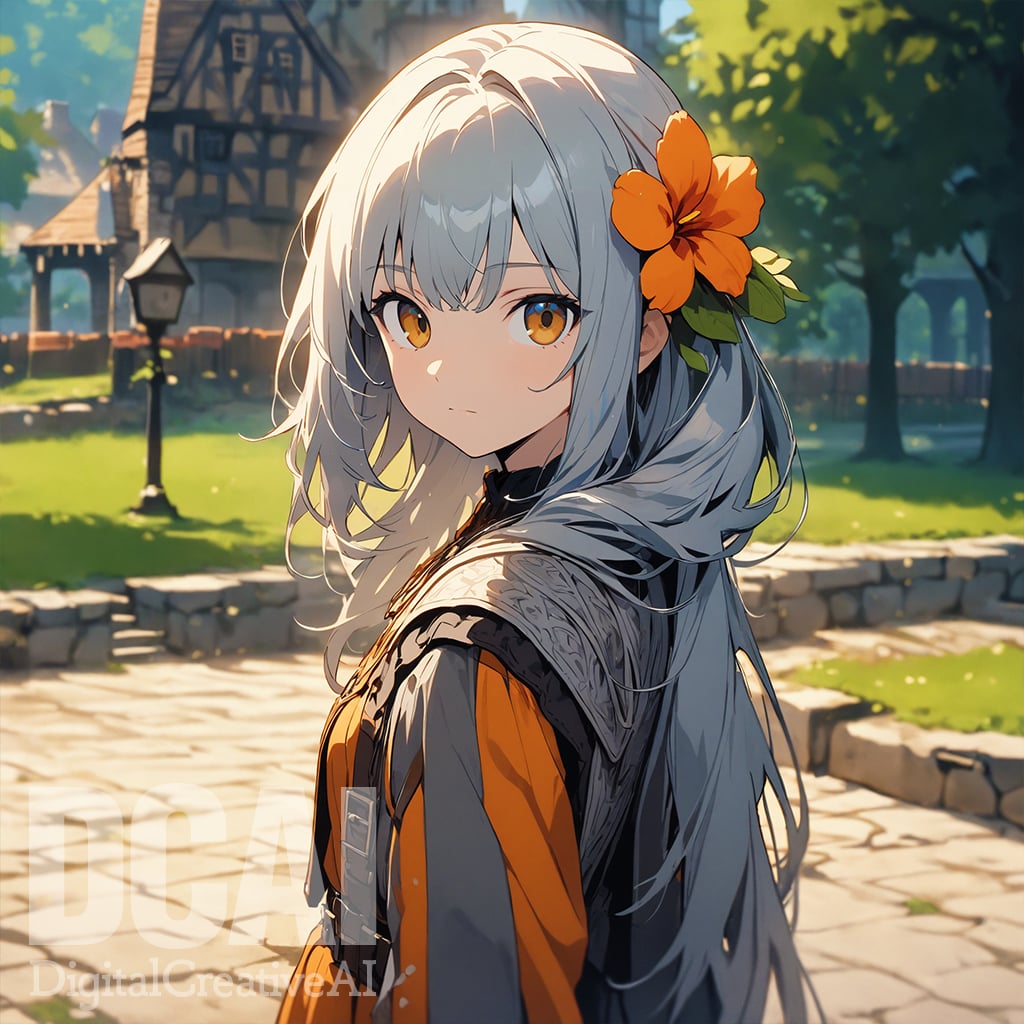 hair flowerのサンプル