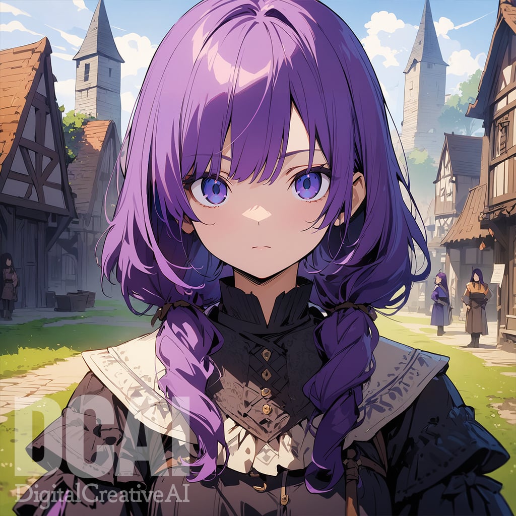 sample of purple hair
