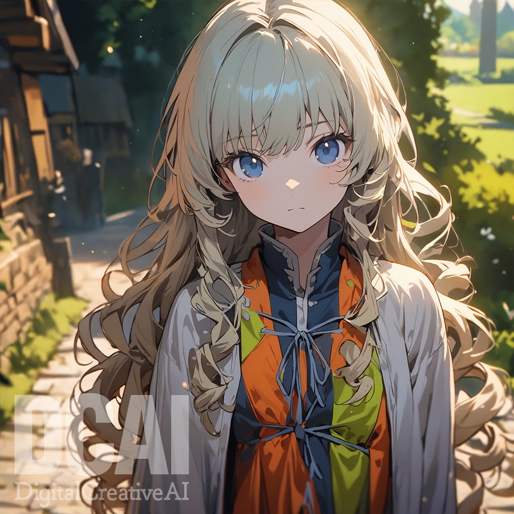 spiral curly hairのサンプル