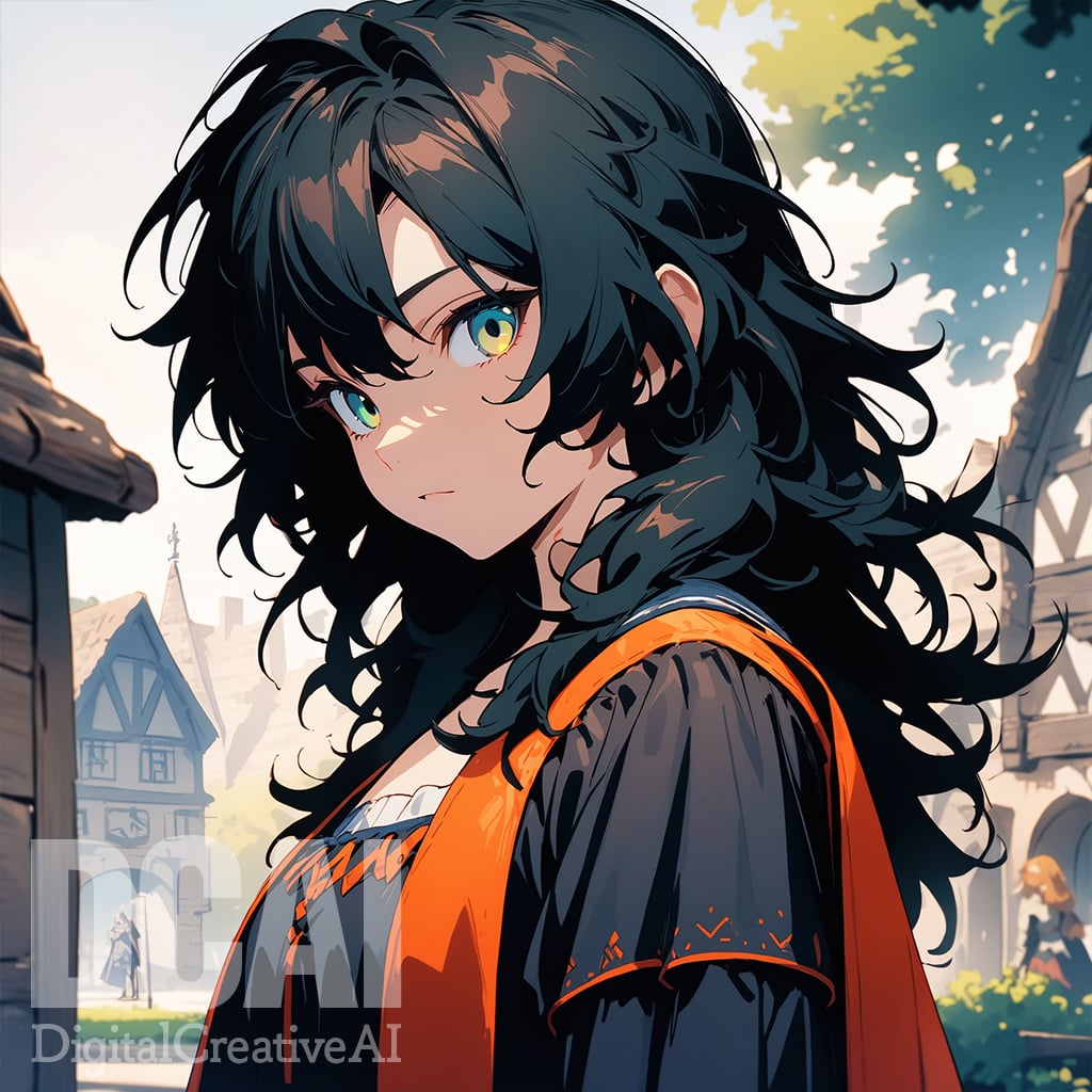 sample of unruly hair