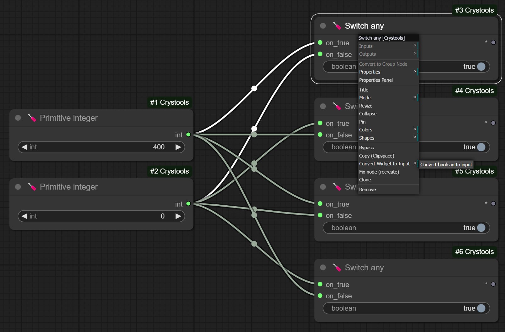 H/V Param Switcher (Group)ノードの作り方ステップ2