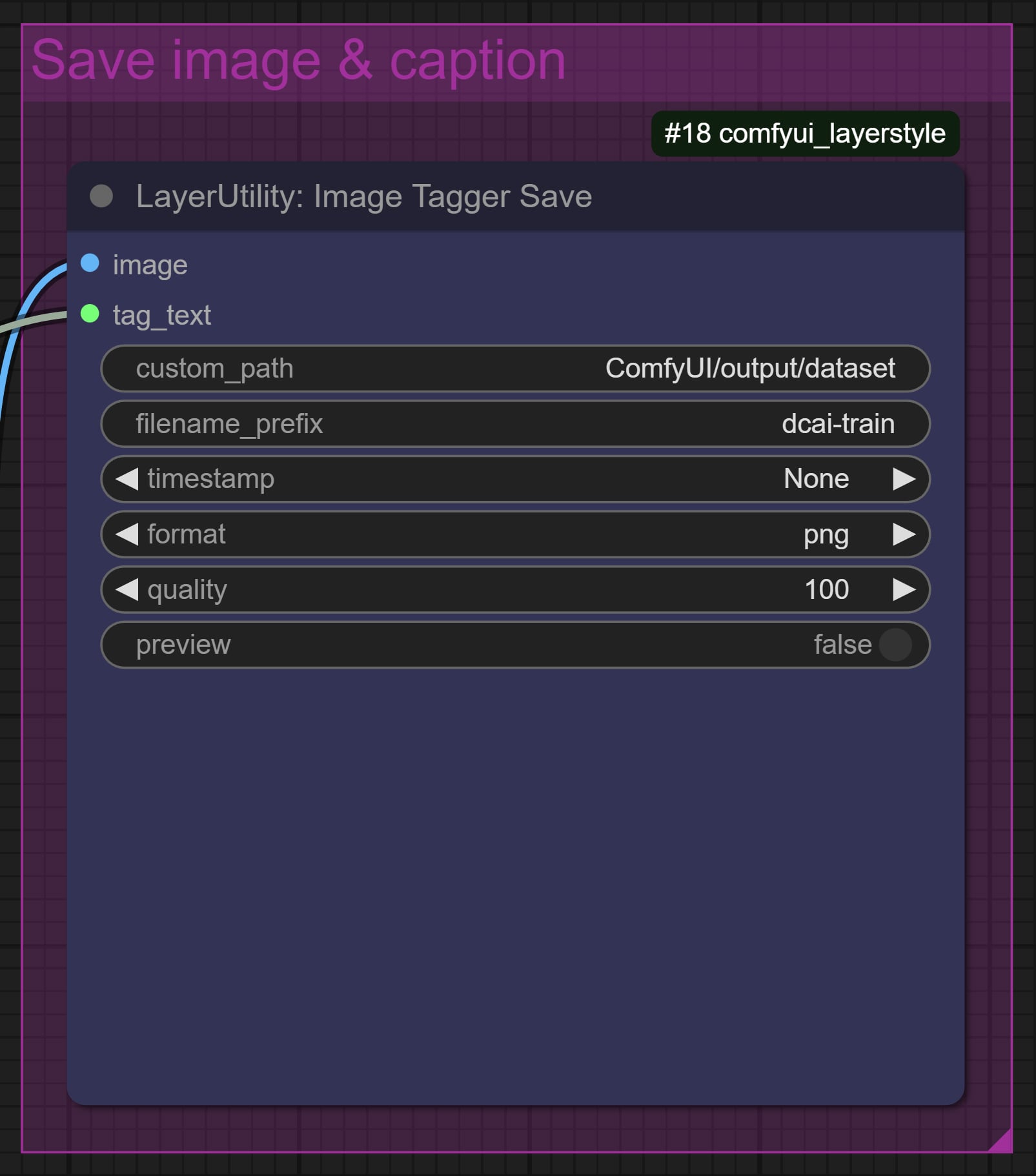 Group of Save image & caption