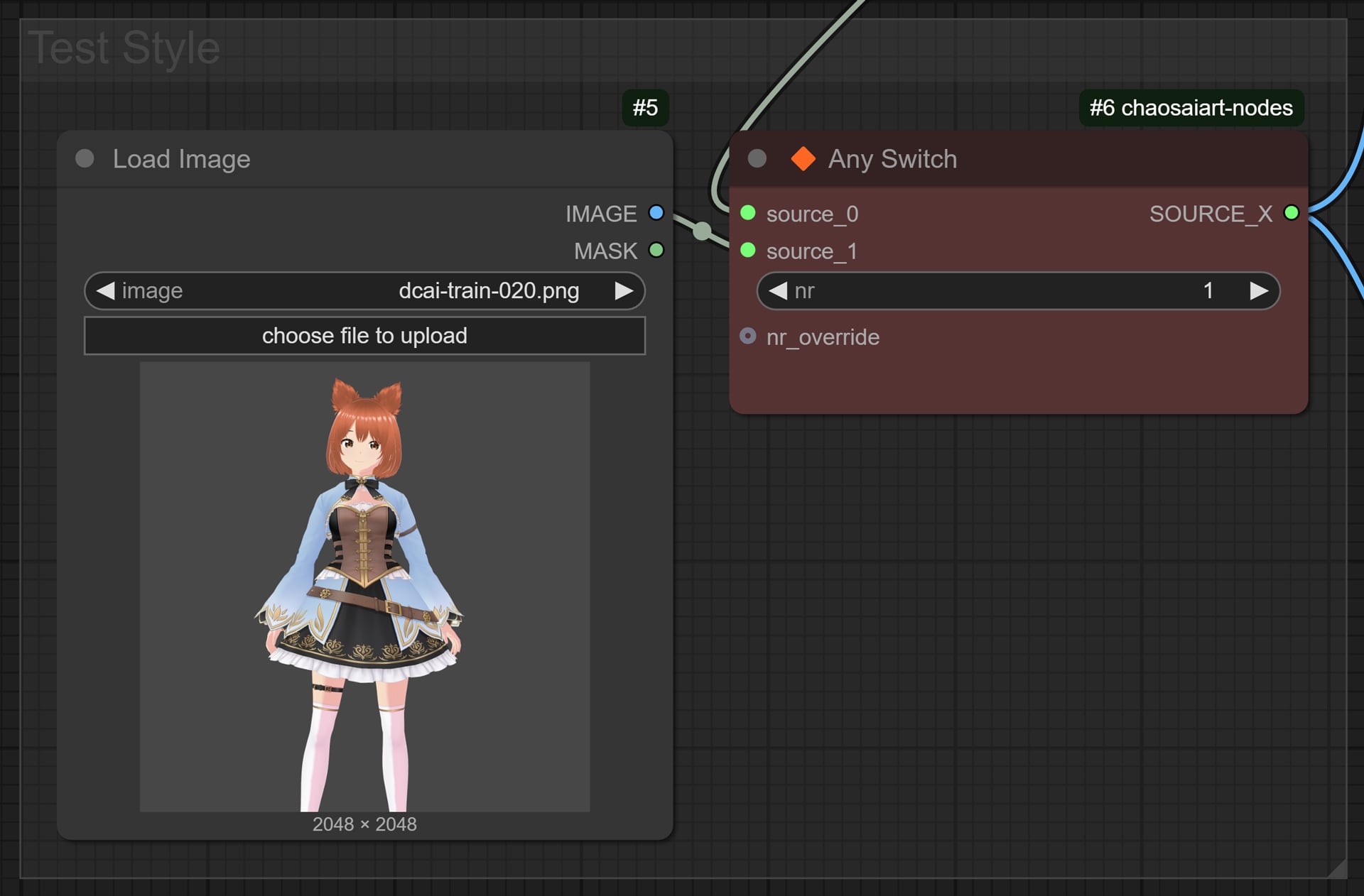 test mode switching