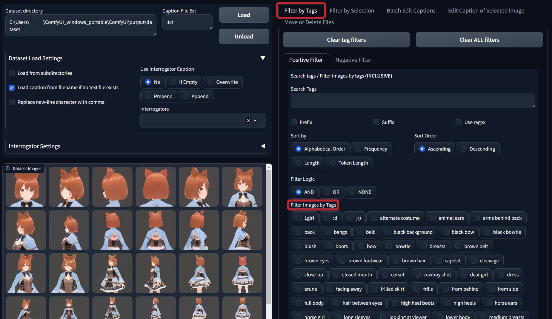 Filter by Tags page