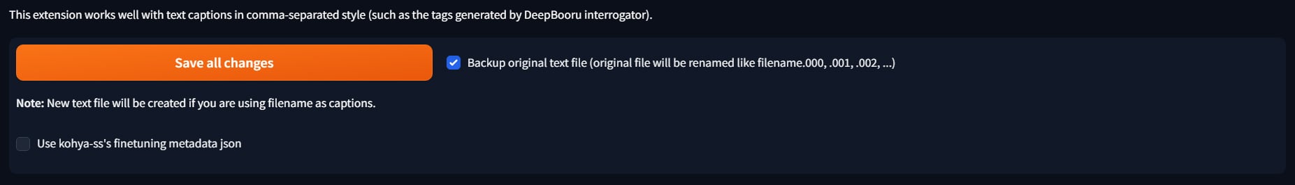 save button