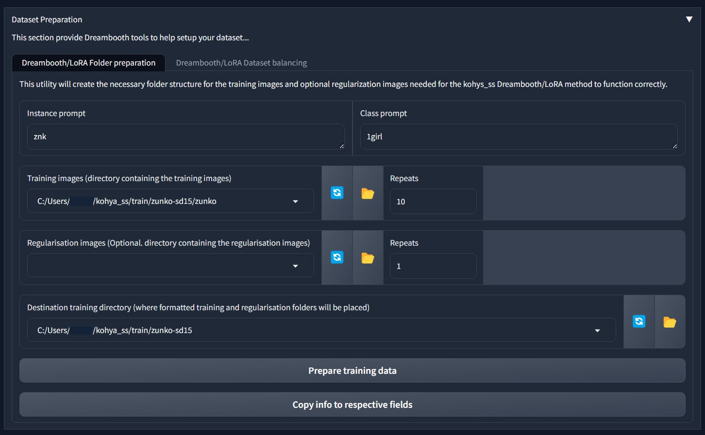 Dataset Preparation部分