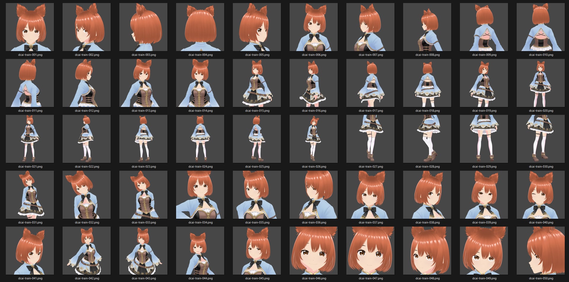 撮影したキャラクター